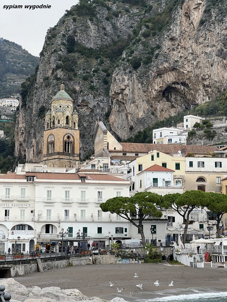 Amalfi widok z plaży