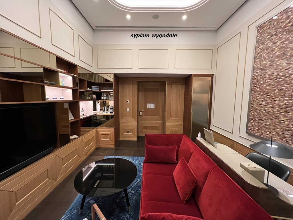 salon w apartamencie Twin w Raffles Europejski Warsaw